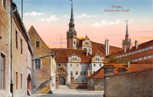Torgau Eingang zum Schloß ngl 187.431