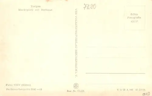 Torgau Marktplatz mit Rathaus ngl 187.445