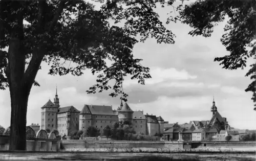 Torgau Schloß Hartenfels von der Elbseite ngl 187.452