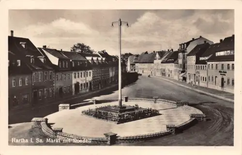 Hartha Markt mit Rondell gl1955 187.469