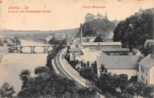 Leisnig Tragnitz und Fischerdorfer Brücke gl1922 187.575