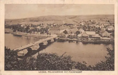 Leisnig Muldenbrücke mit Fischendorf ngl 187.591