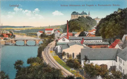 Leisnig Tragnitz und Fischerdorfer Brücke feldpgl1915 187.585