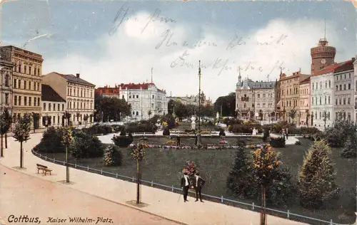 Cottbus Kaiser-Wilhelm-Platz gl1913 187.623