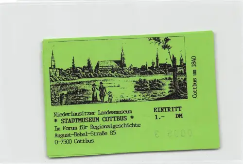 Cottbus Stadtmuseum 2 Eintrittskarten ngl 187.615