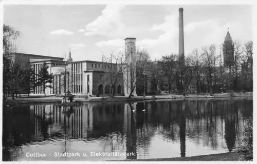 Cottbus Stadtpark und Elektrizitätswerk gl1931 187.631