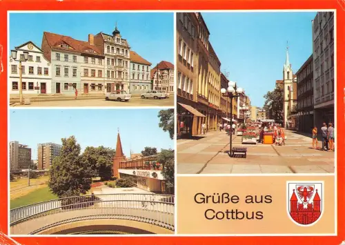 Cottbus Mehrbildkarte gl1989 187.706