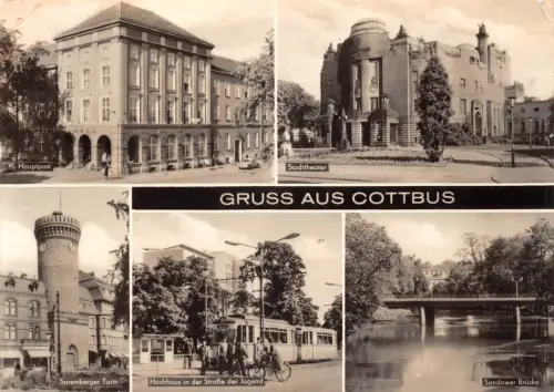 Cottbus Mehrbildkarte gl 187.712