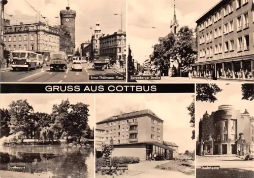 Cottbus Mehrbildkarte gl1972 187.711