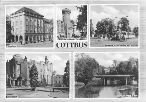 Cottbus Mehrbildkarte gl1968 187.713