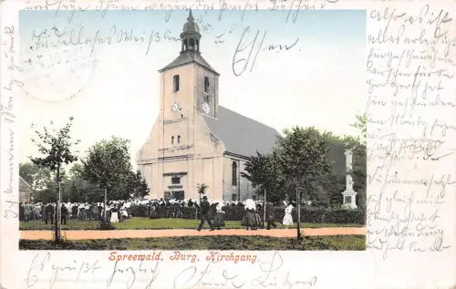 Burg (Spreewald) Kirchgang gl1901 187.734