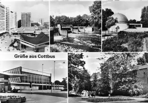 Cottbus Mehrbildkarte gl1986 187.714