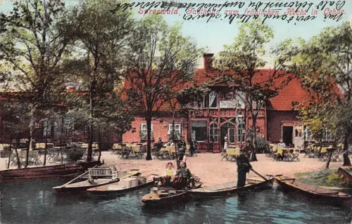 Lehde (Spreewald) Gasthaus zum fröhlichen "Hecht" gl1909 187.775