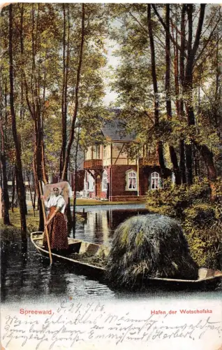 Spreewald Hafen der Wotschofska gl1906 187.798