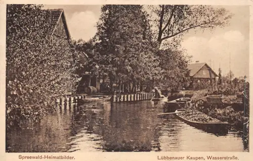 Lübbenau (Spreewald) Kaupen Wasserstraße gl1928 187.842