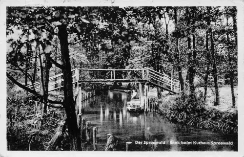 Spreewald Bank beim Kurhaus gl1959 187.831