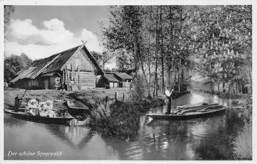 Spreewald - Flussufer vor Gebäude ngl 187.860