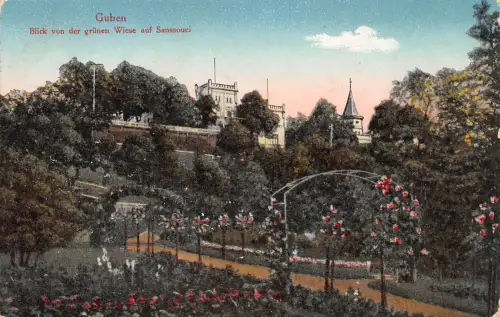 Guben Blick von der grünen Wiese feldpgl1916 187.883