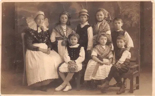 Forst Personengruppe Fotokarte Trachten gl1934 187.899