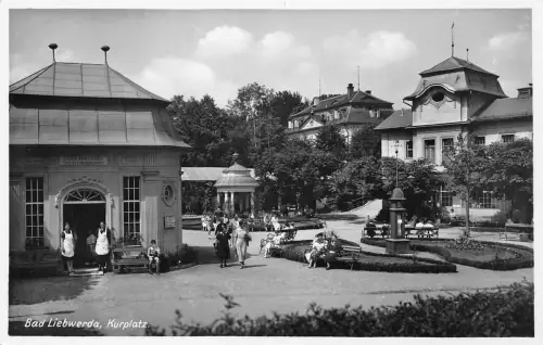 Bad Liebwerda Kurplatz Fotokarte ngl 187.979