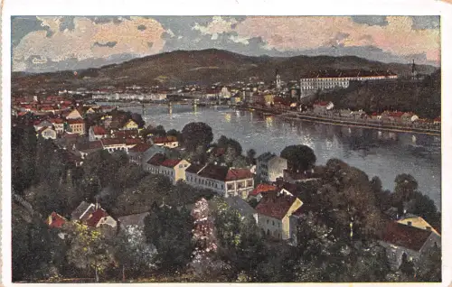 A Linz/Donau Panorama Künstlerkarte ngl 188.008
