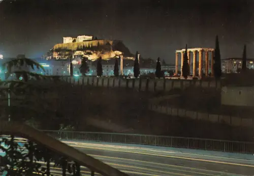 GR Griechenland Athen Akropolis bei Nacht ngl 188.023