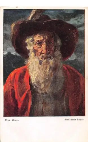 I Italien Südtirol Sarntaler Bauer Künstlerkarte ngl 188.031