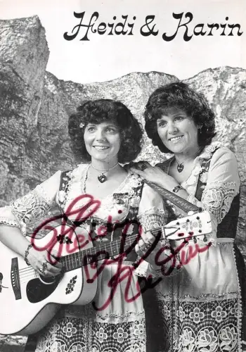 Autogrammkarte Heidi & Karin ngl 188.082