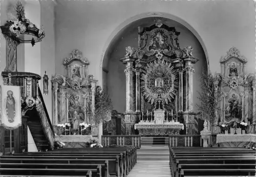 Höchstberg Innenansicht der Pfarrkirche ngl 188.127