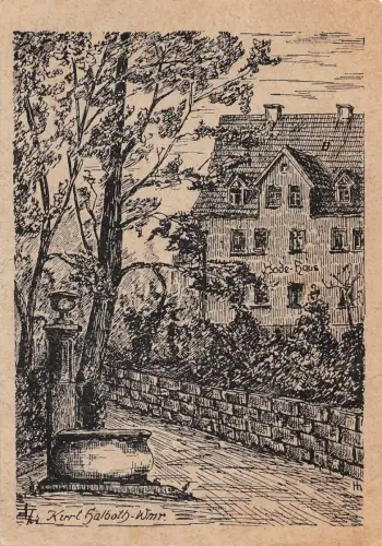 Weimar Bode-Haus Künstlerkarte Kurt Halboth ngl 188.177