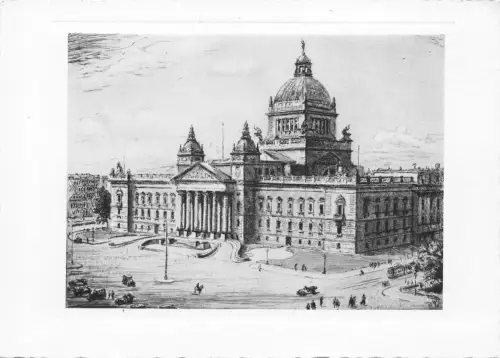 Leipzig Reichsgericht Künstlerkarte ngl 188.198