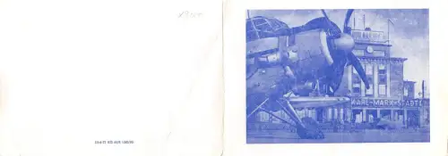 Karl-Marx-Stadt Flughafen Doppel-Postkarte Keine AK ngl 188.228