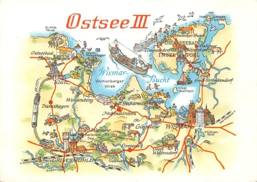Landkarten-AK Ostsee III ngl 188.261