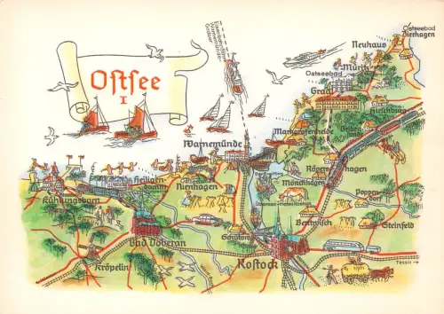 Landkarten-AK Ostsee I ngl 188.259
