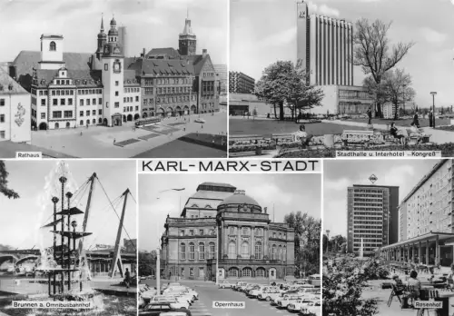 Karl-Marx-Stadt Mehrbildkarte gl 188.230