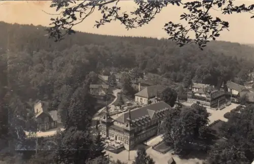 Alexisbad im Harz, Teilansicht glum 1950? E7139
