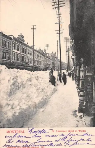 CDN Montreal St. lawrence Street in Winter gl1905 188.353
