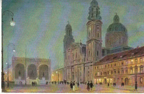 München Theatinerkirche Feldherrnhalle gl1912 C2398