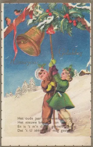 Neujahr-Wünsche Het nieuve jaar brak nu an gl1954 E1363