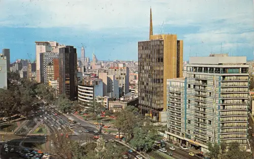 Mex Mexico City Reforma and Insurgentes Avenue gl1975 188.500