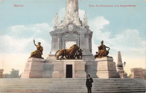 Mex Mexico City Base del Monumentea la Independencia ngl 188.534