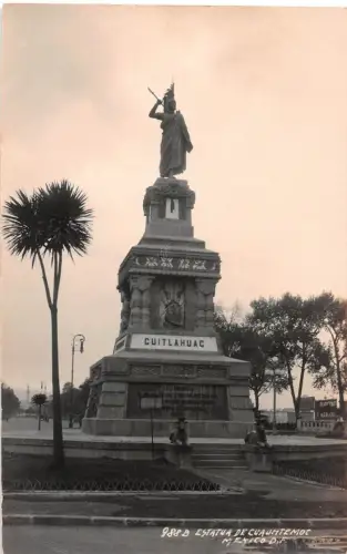 Mex Mexico City Estatua de Cuauhtemoc Fotokarte ngl 188.545