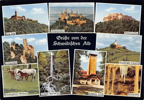 Schwäbische Alb Mehrbildkarte ngl 188.616