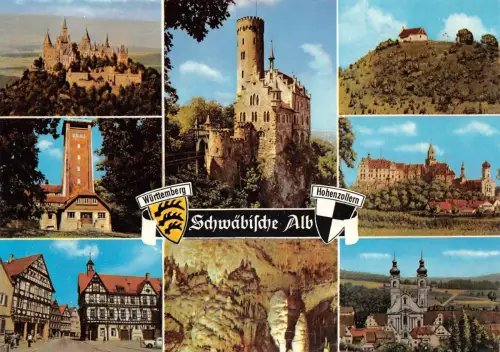 Schwäbische Alb Mehrbildkarte ngl 188.617