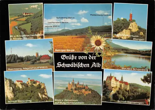 Schwäbische Alb Mehrbildkarte ngl 188.615