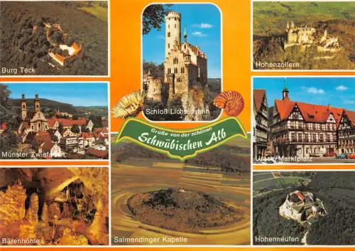 Schwäbische Alb Mehrbildkarte ngl 188.625