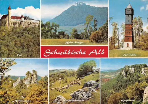 Schwäbische Alb Mehrbildkarte ngl 188.621