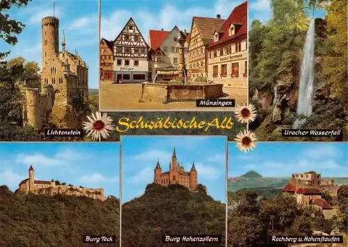 Schwäbische Alb Mehrbildkarte ngl 188.624