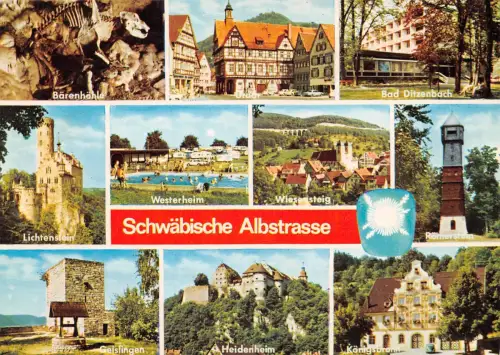 Schwäbische Albstrasse Mehrbildkarte ngl 188.619
