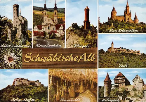 Schwäbische Alb Mehrbildkarte ngl 188.622